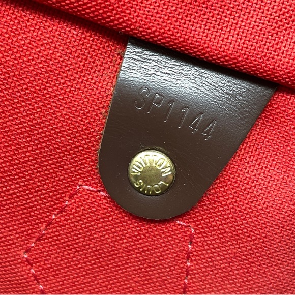 114 Pre Owned Authentic Louis Vuitton Damier Ebene Speedy 35 Bandouliere SP1144 - Picture 8 of 16